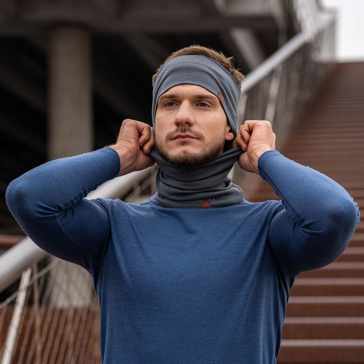 Men's Trekking Headband Perfect Gray - Image 4