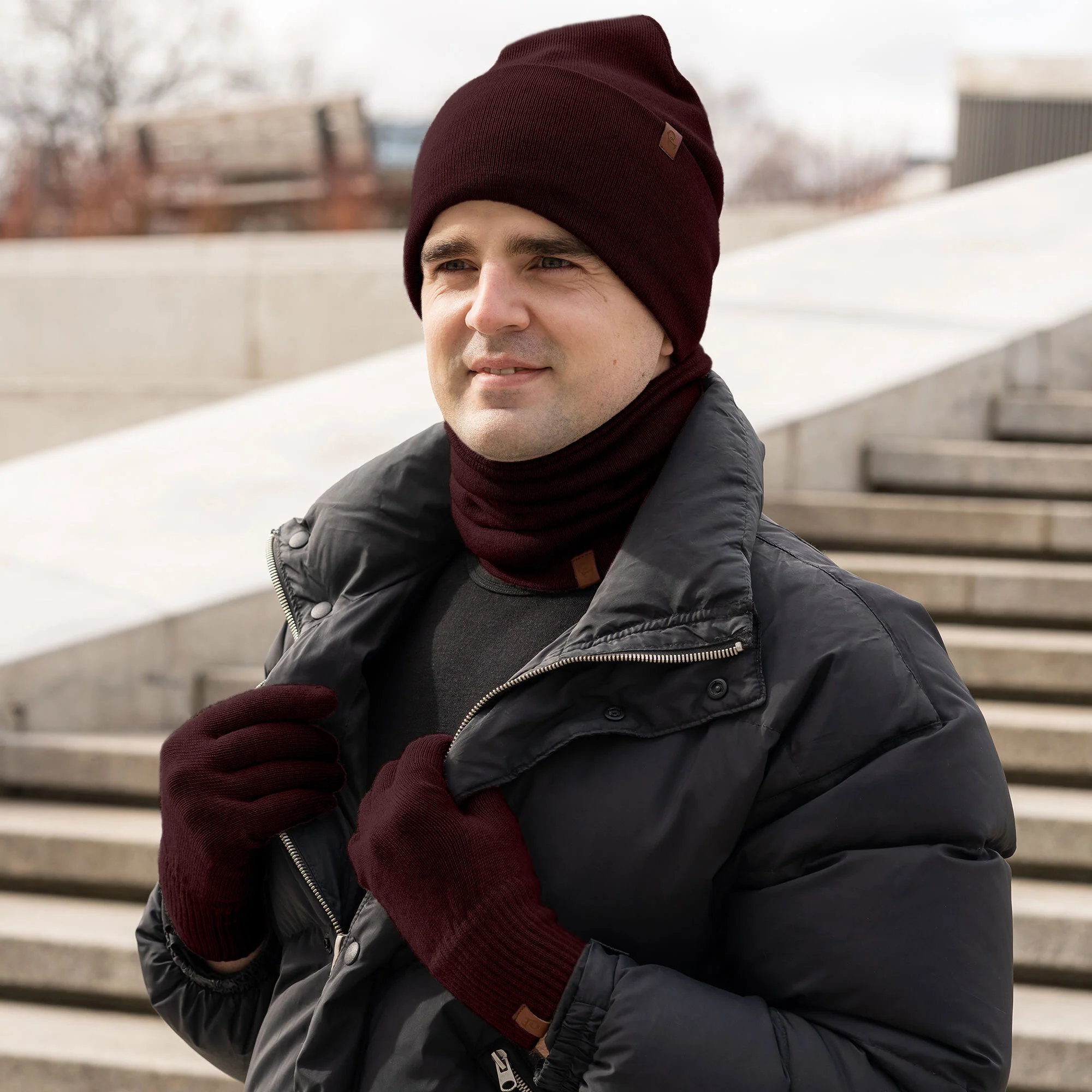 Men's Knit Neck Gaiter Merino - Image 16