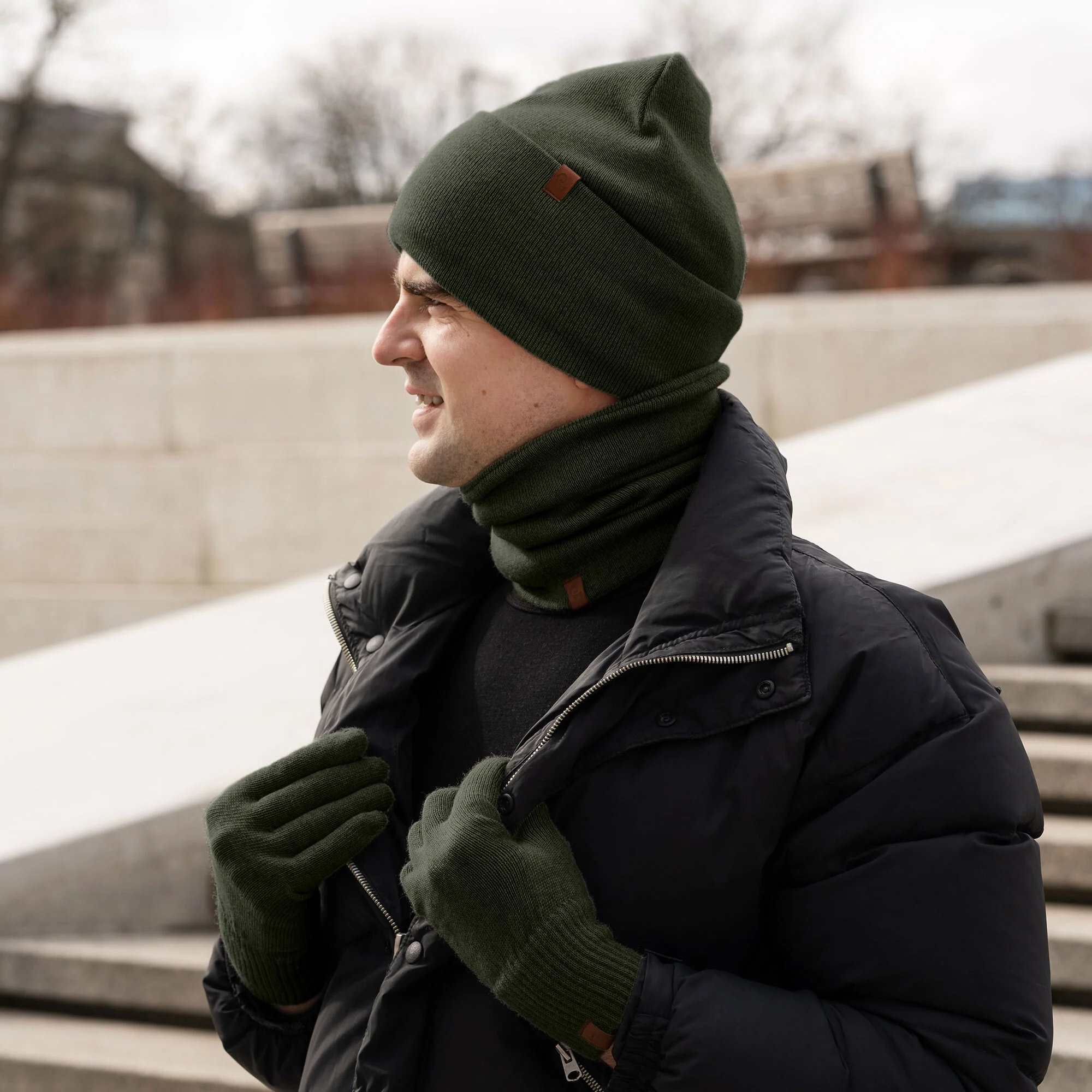 Men's Knit Neck Gaiter Merino - Image 10
