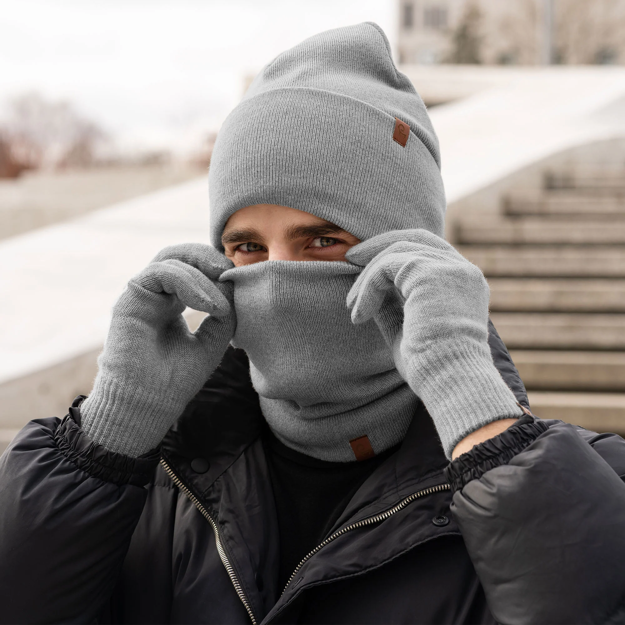 Men's Knit Neck Gaiter Merino - Image 12