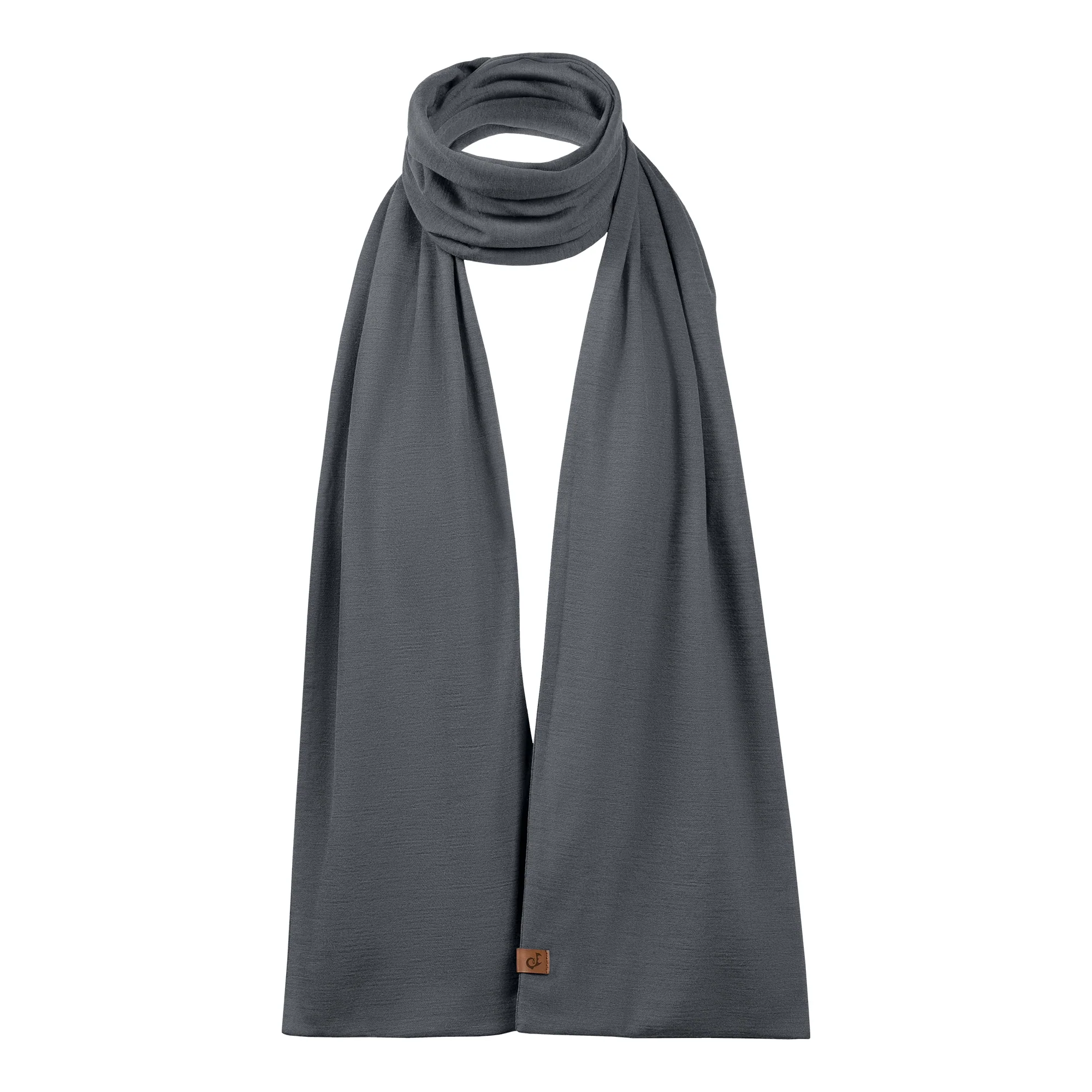 Men's Merino Scarf Perfect Grey - Image 6