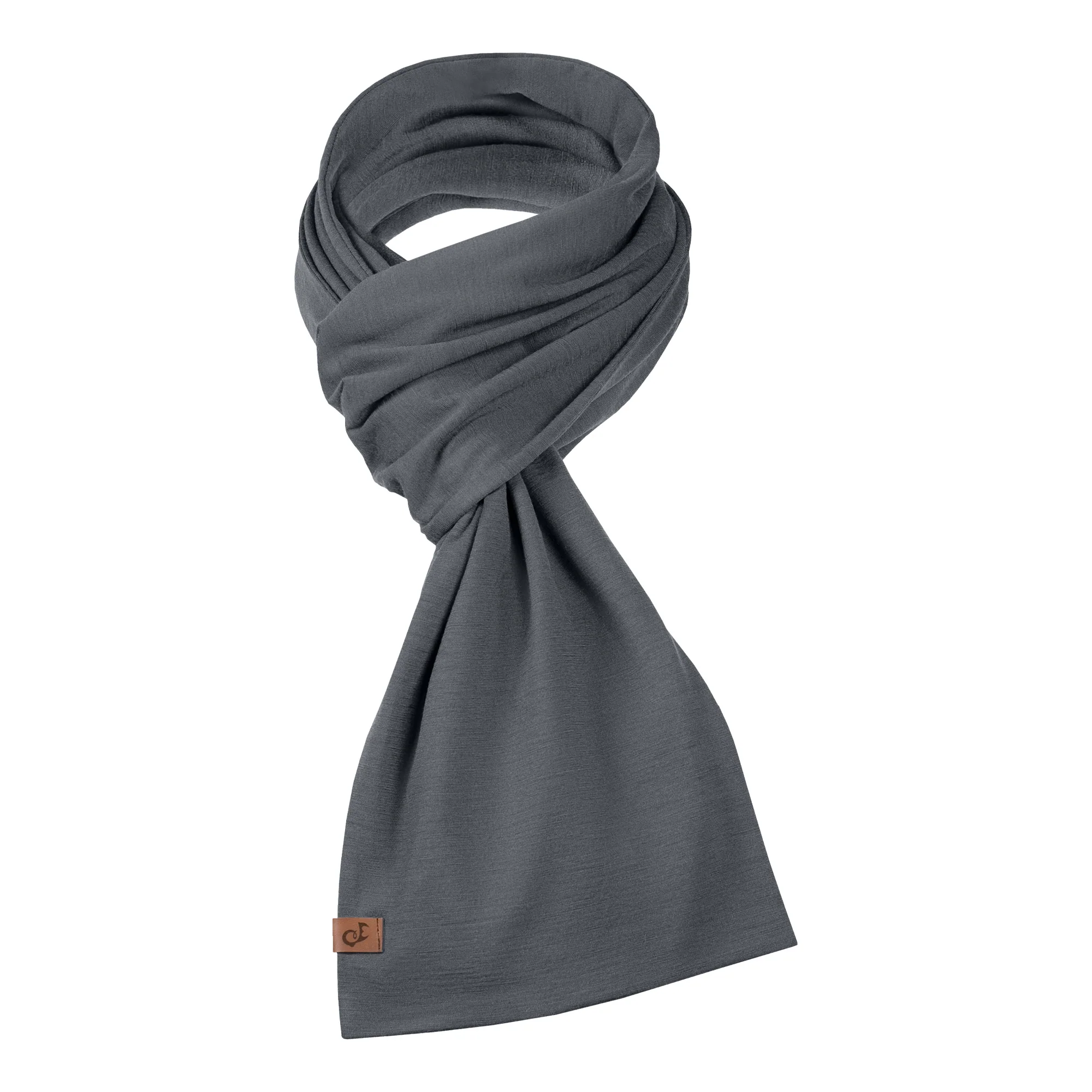 Men's Merino Scarf Perfect Grey - Image 7