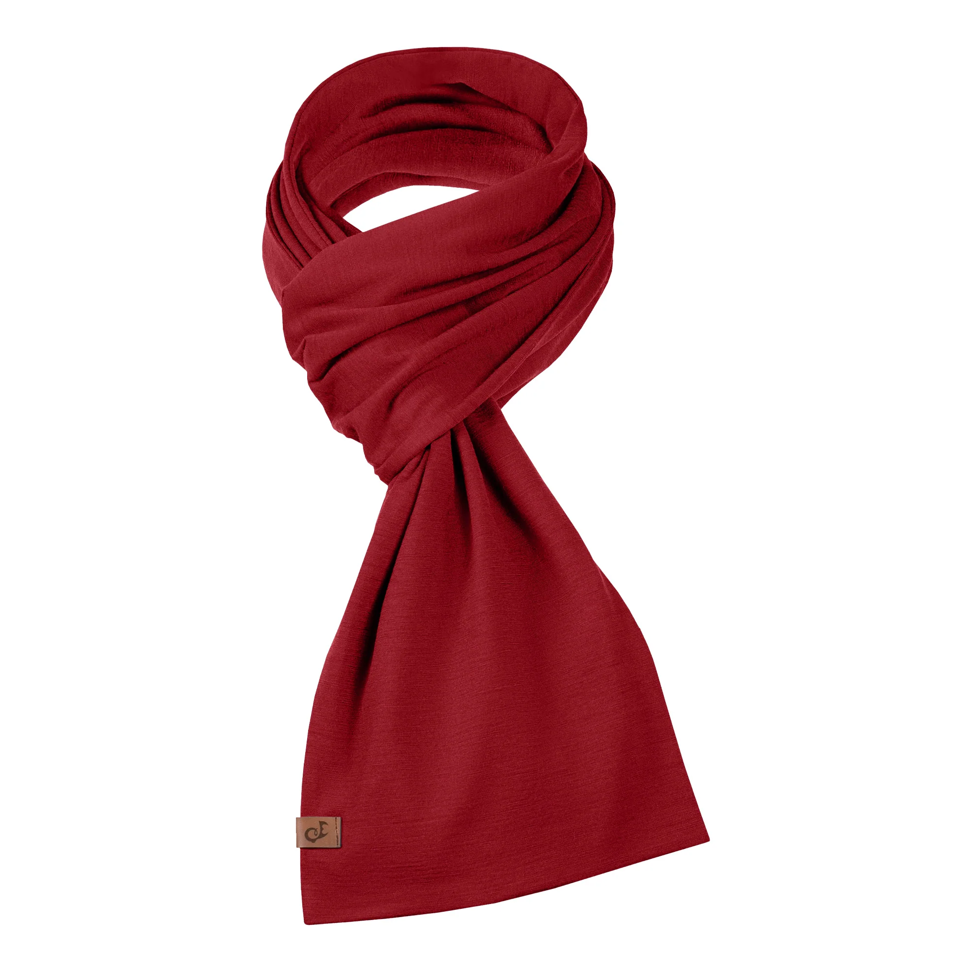 Women's Merino Scarf Royal Cherry - Image 3