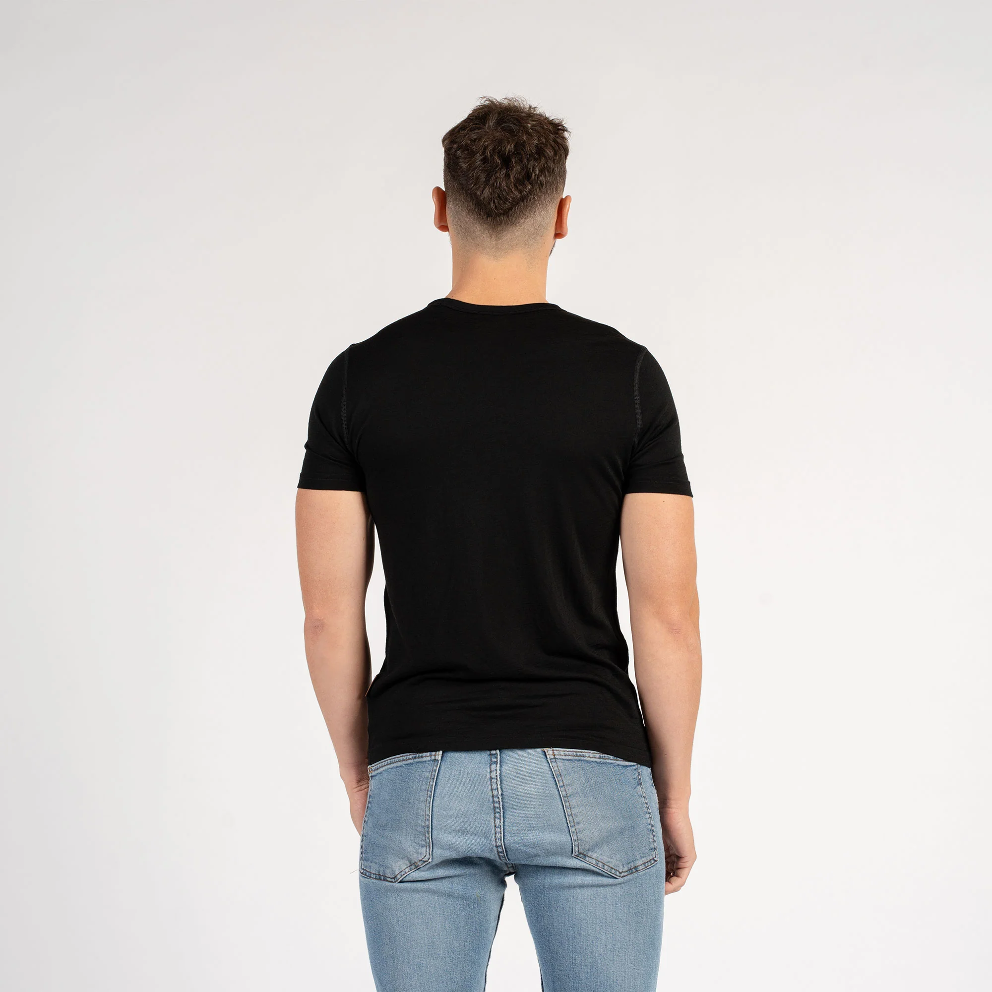 Slim Fit Men’s Merino Short Sleeve T-Shirt - Image 6