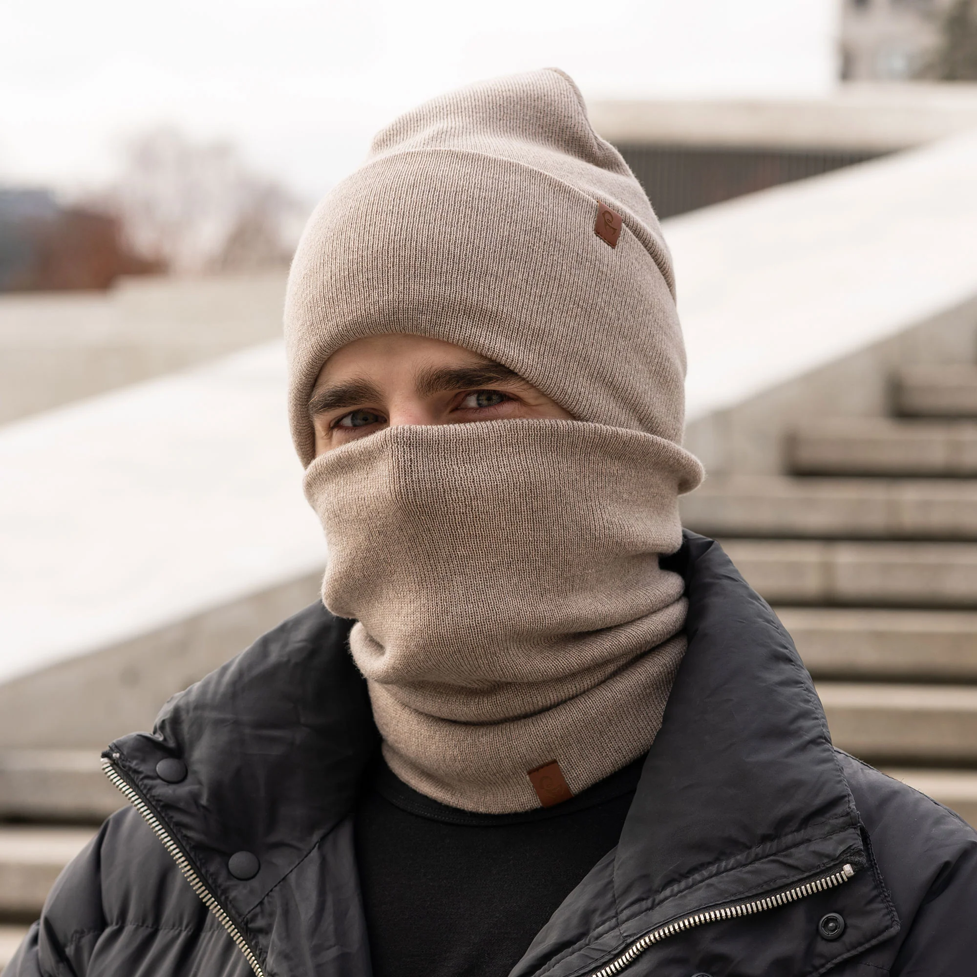 Men's Knit Neck Gaiter Merino - Image 8