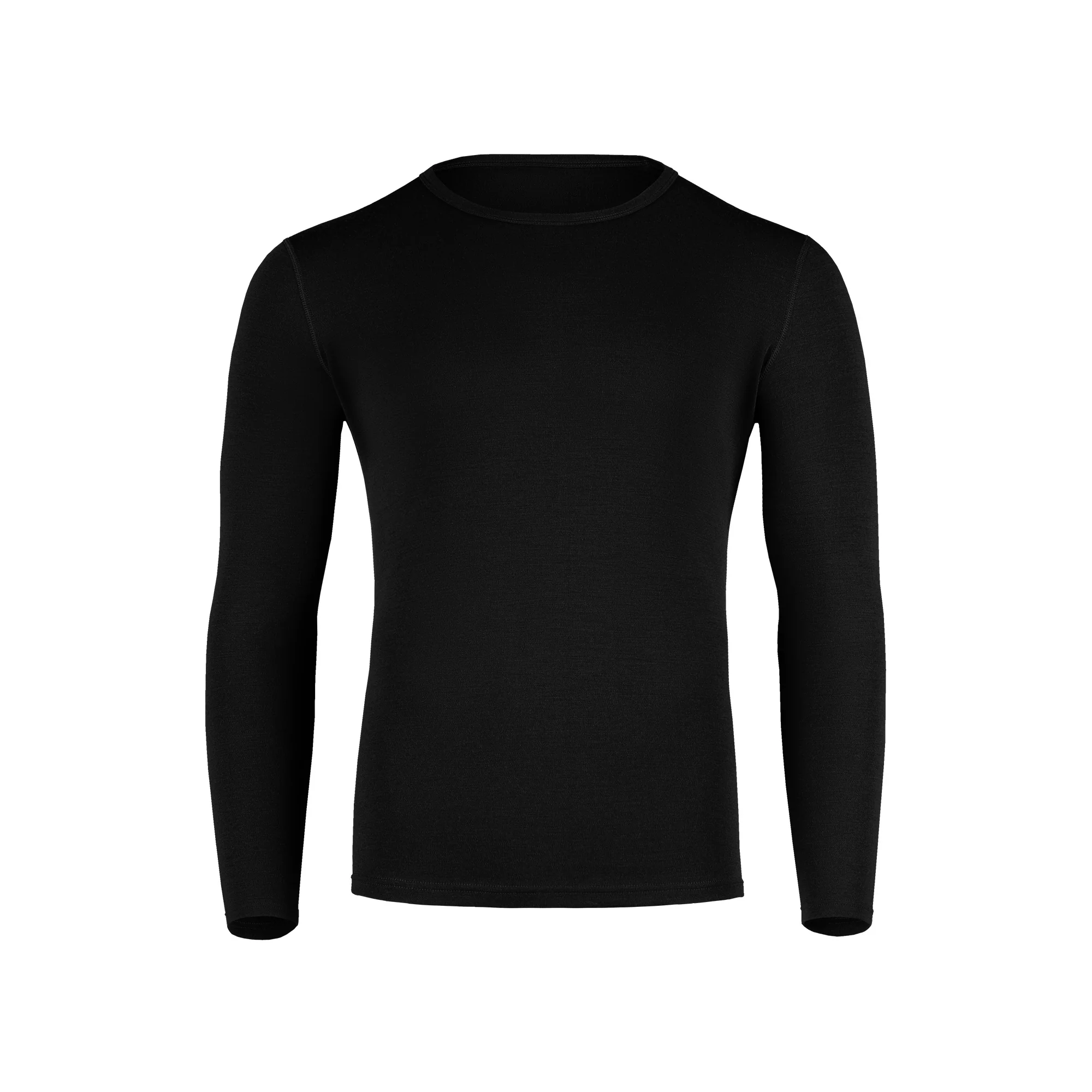 Men's 250 Thermal Long Sleeve Crew Black - Image 3