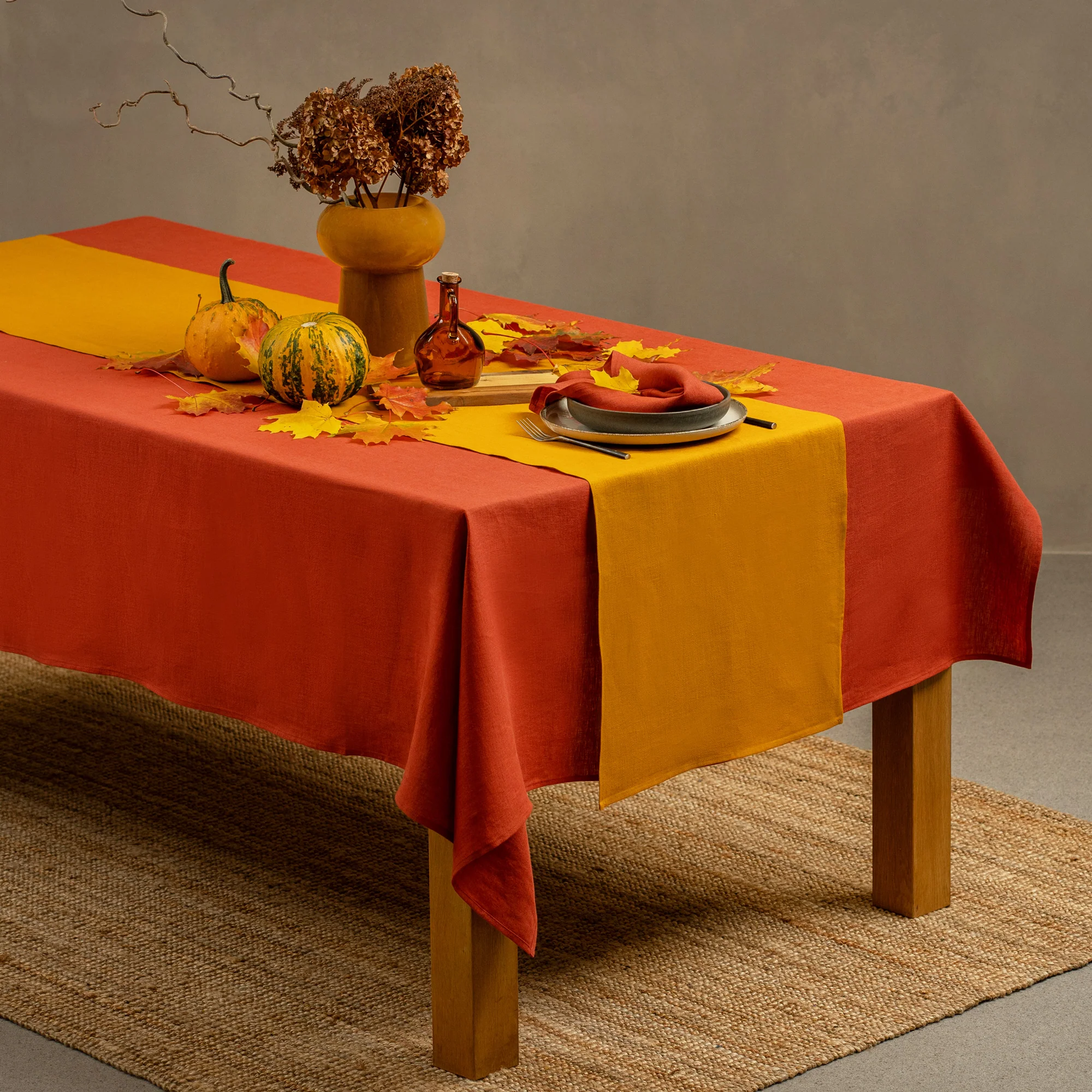 Natural 100% Linen Table Runner - Image 11