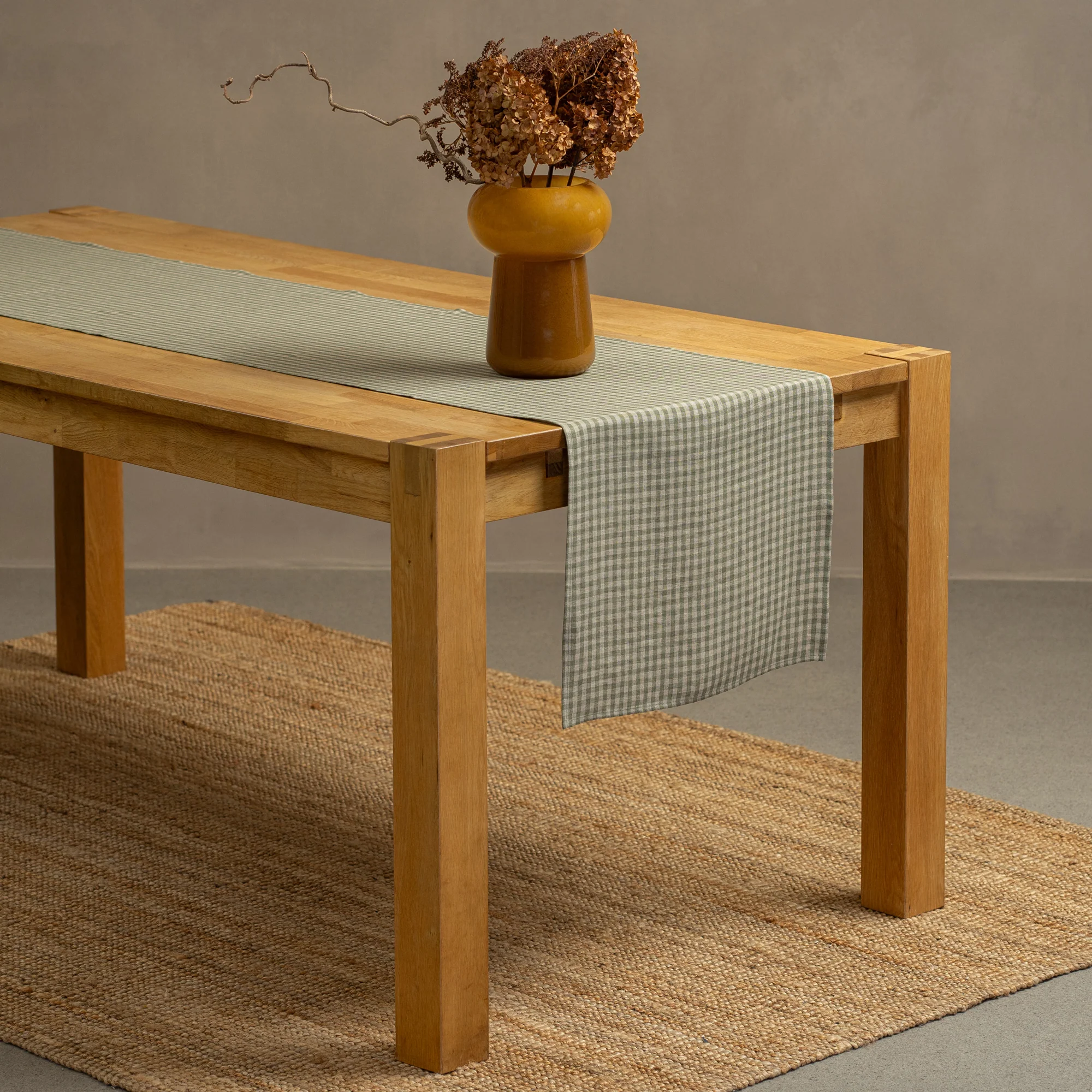 Natural 100% Linen Table Runner - Image 3
