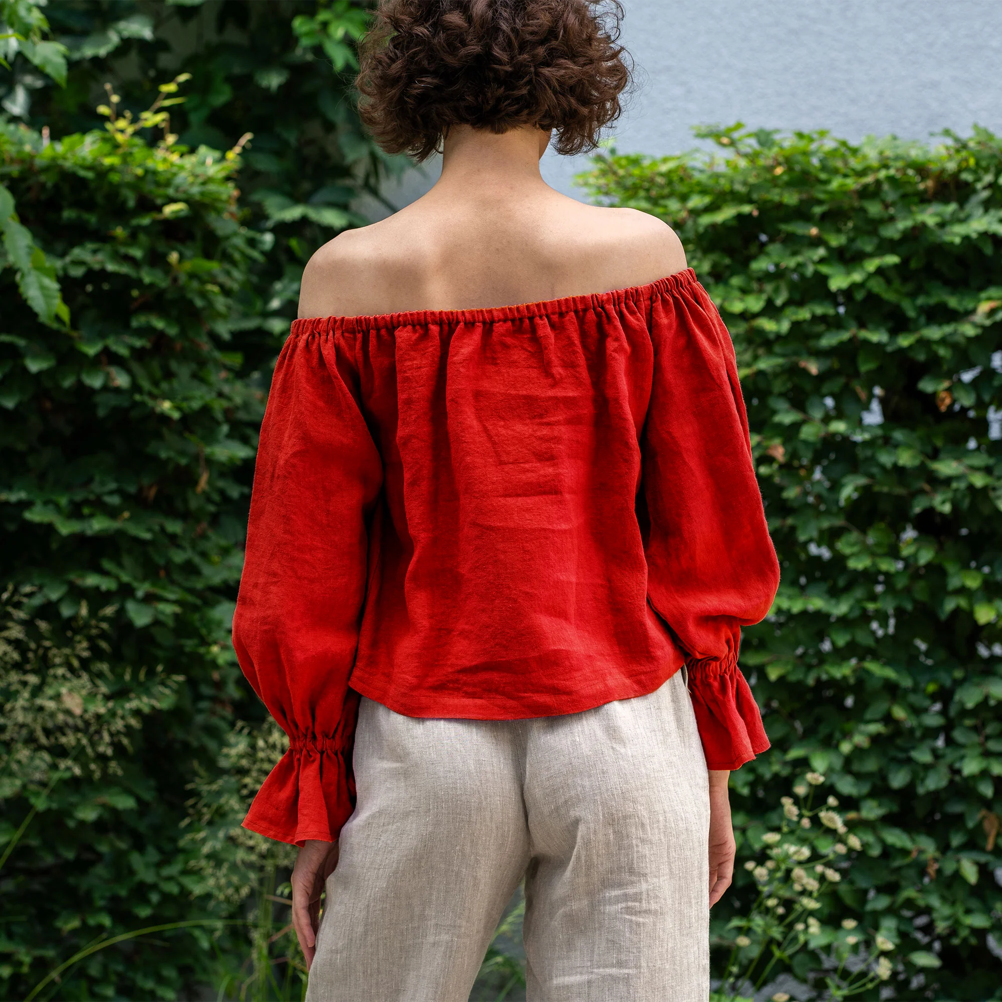 Off The Shoulder Linen Top Jessica - Image 8