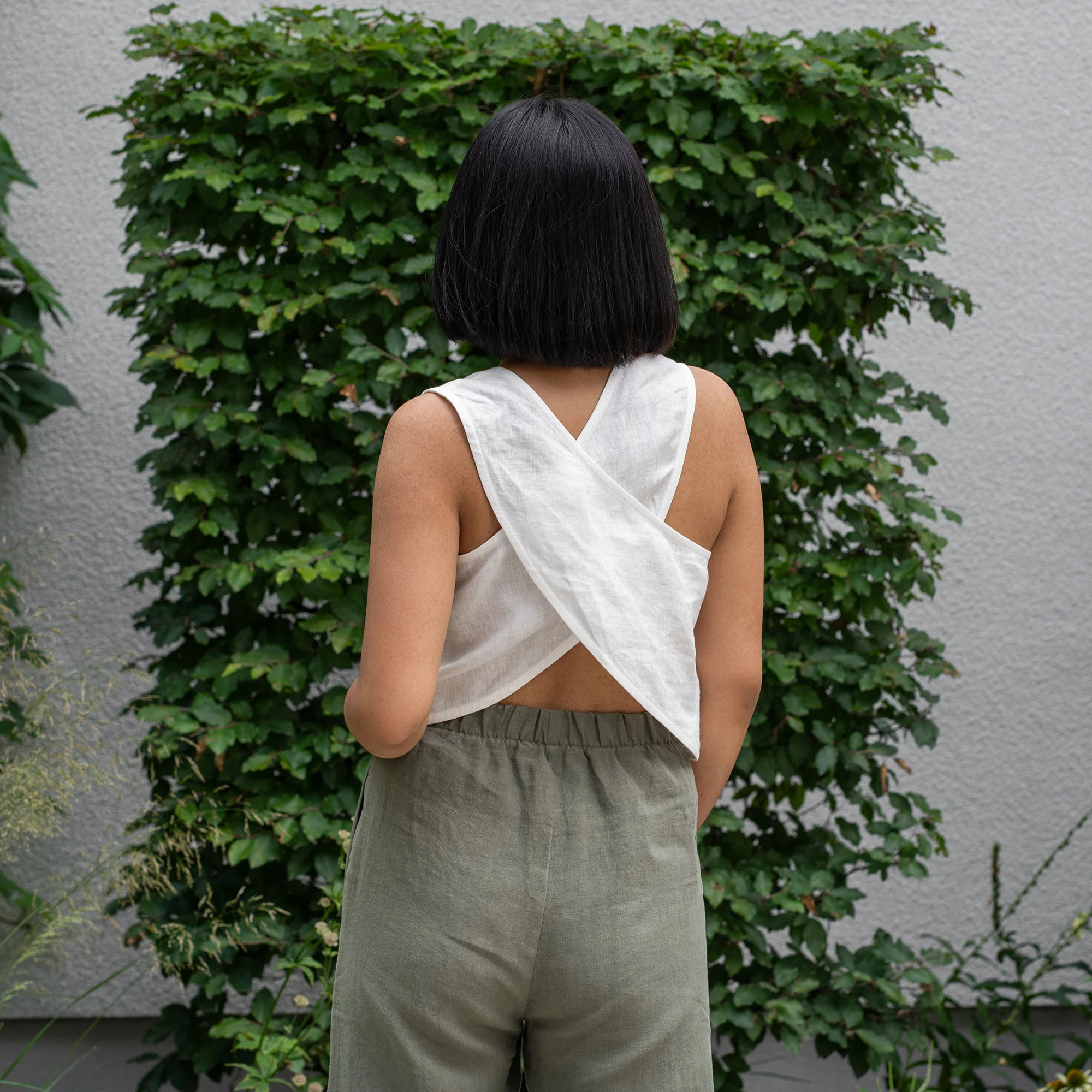 Pinafore Open Back Crop Top Serena - Image 2