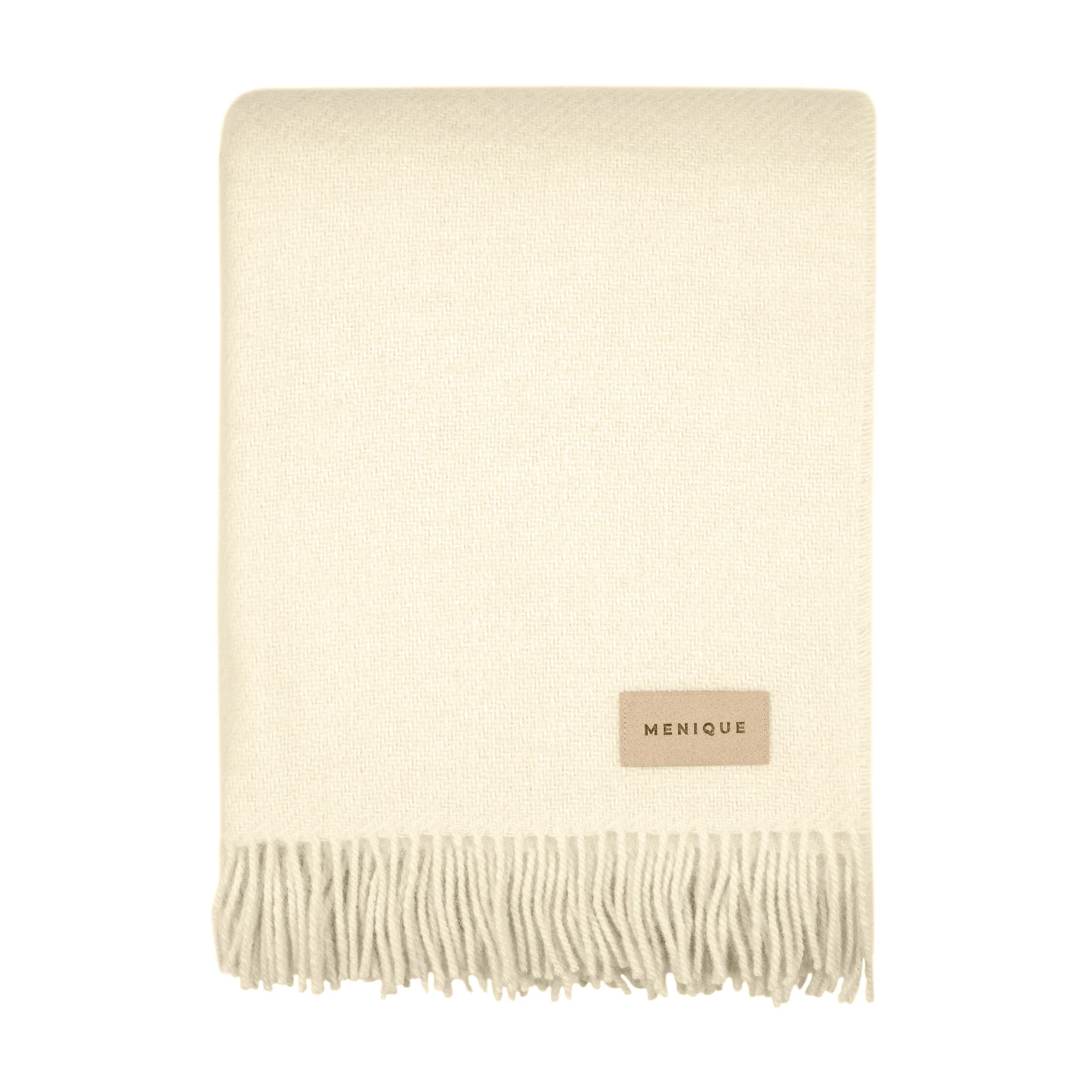 Natural Wool Blanket Throw Milan - Image 8