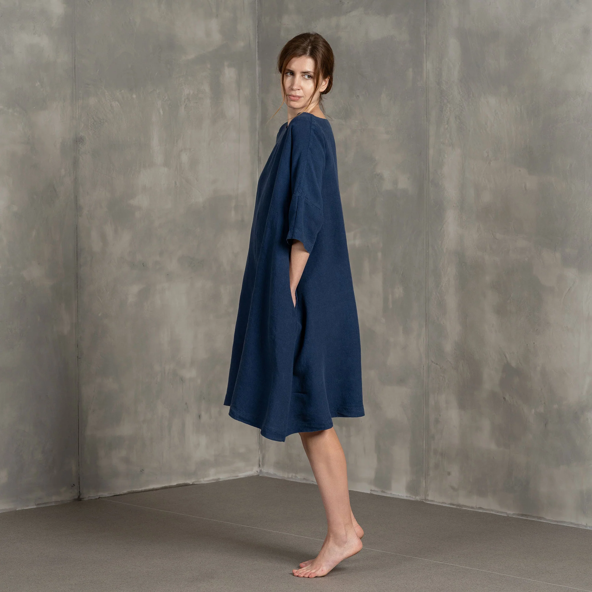 Oversize Dress Olivia Storm Blue - Image 2