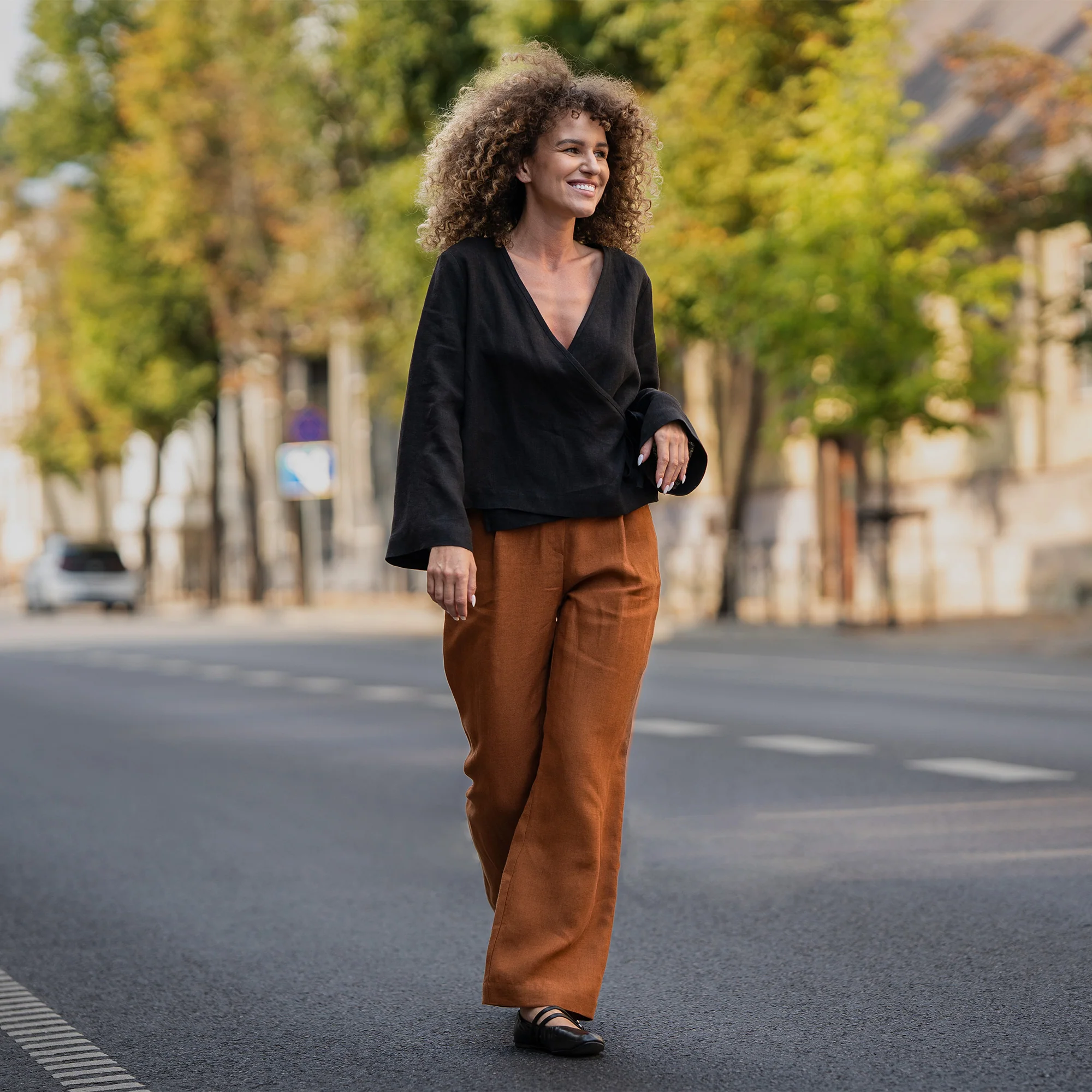 Relaxed Wrap Top Thea - Image 10