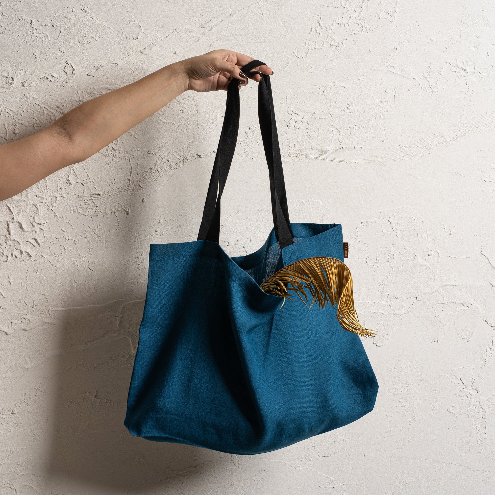 Linen Large Shopping Bag - Image 4