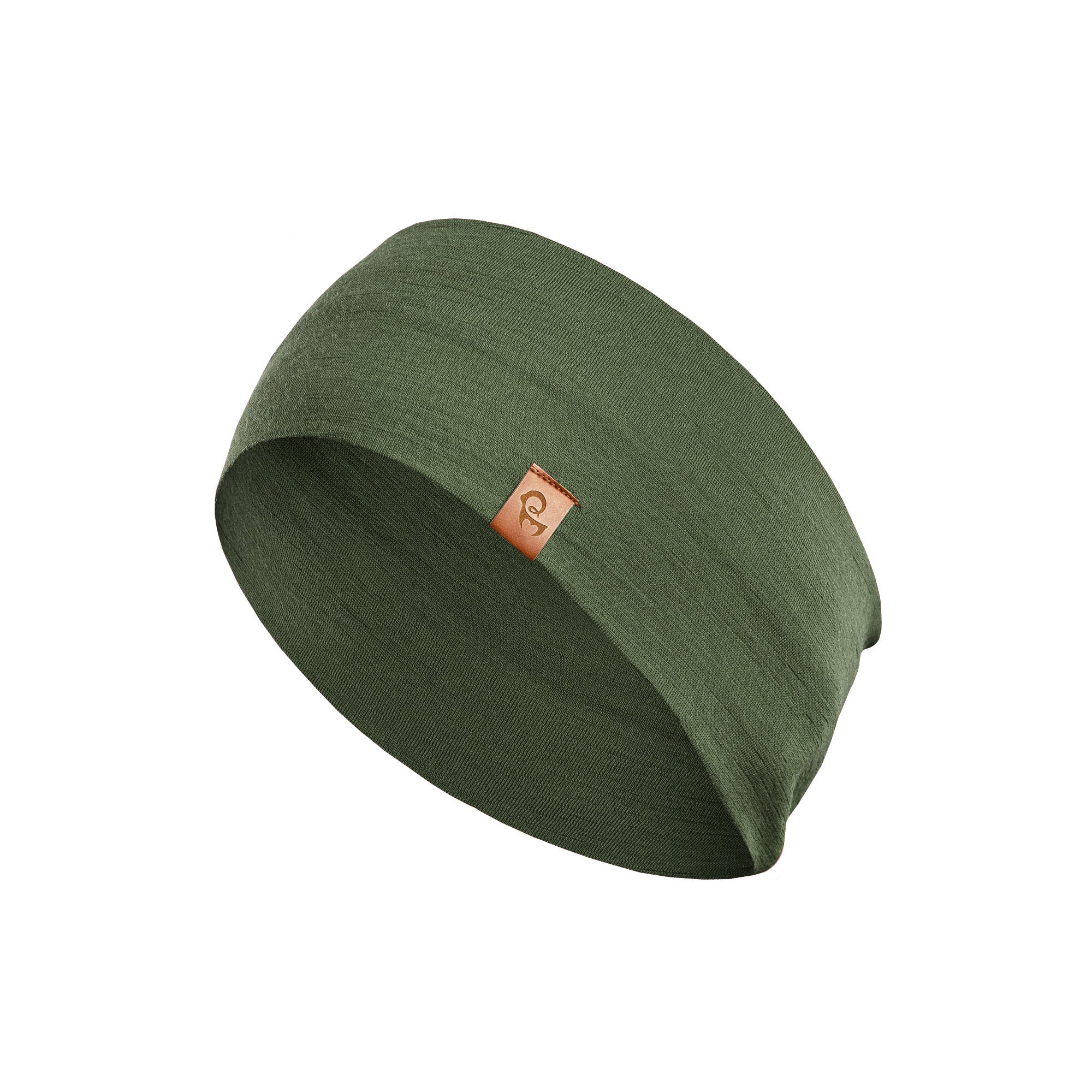 Unisex Merino Headband Dark Green - Image 3