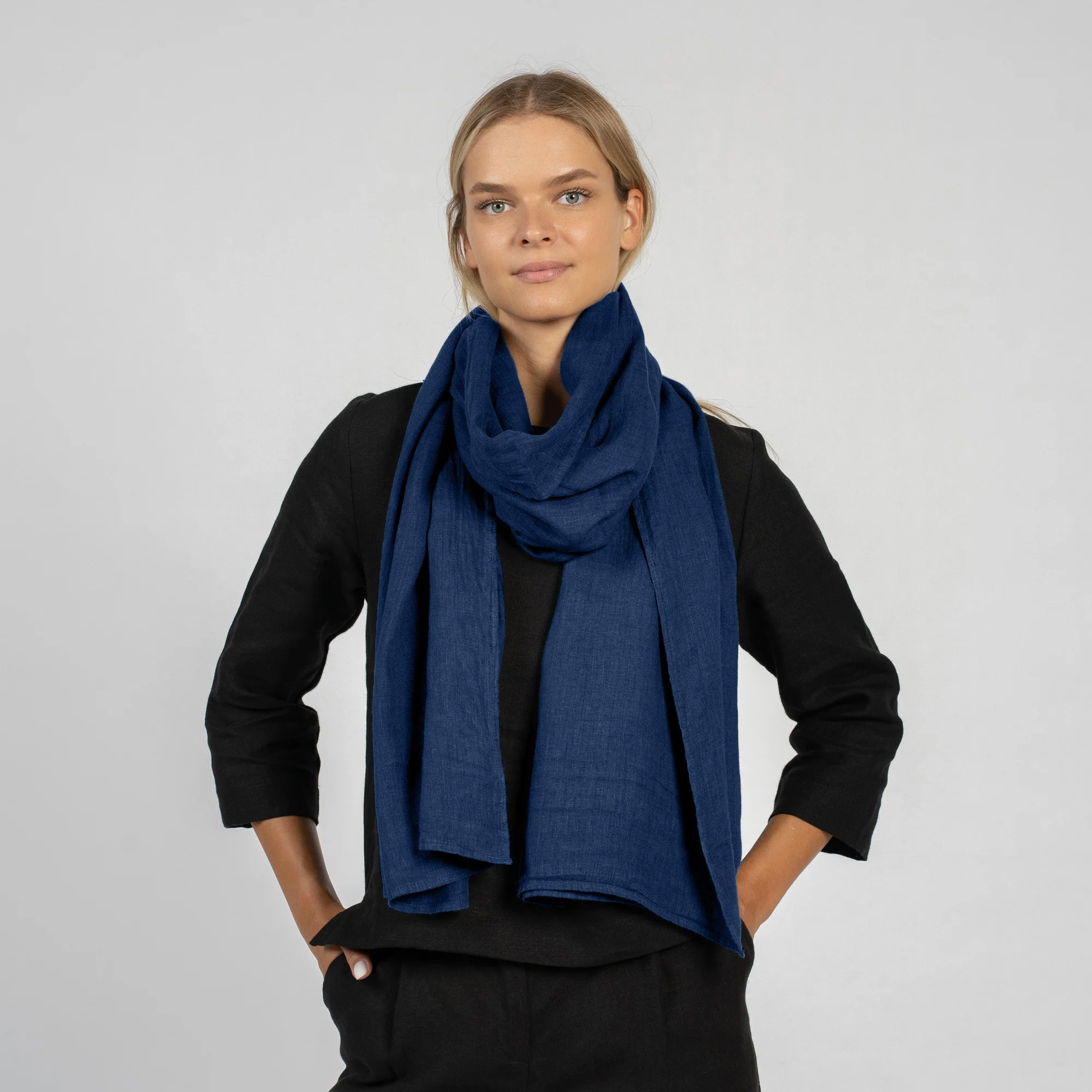 Unisex Premium Linen Scarf - Image 4