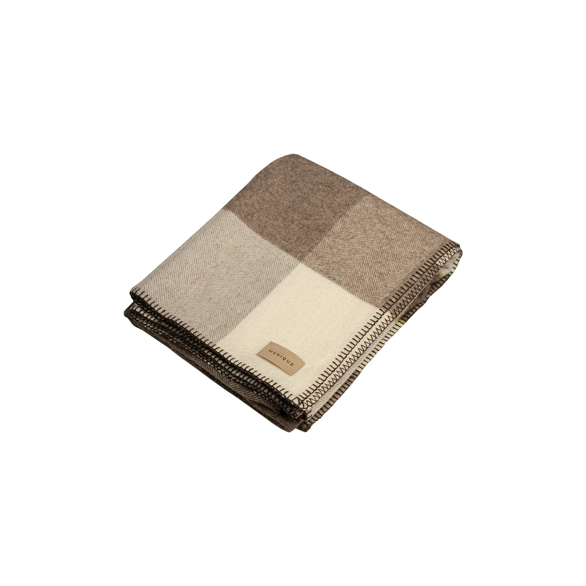 Virgin Wool Check Plaid Blanket Chicago - Image 3