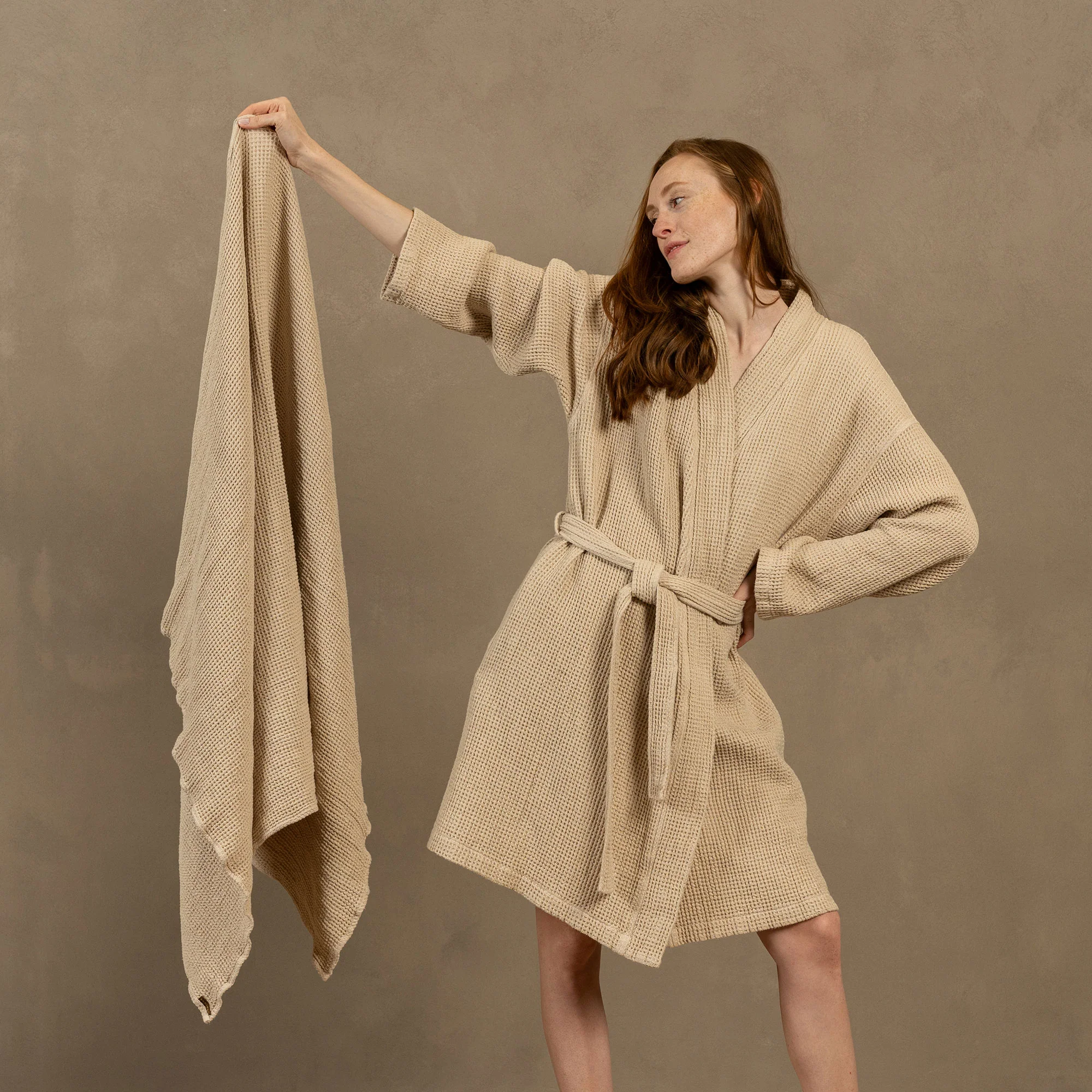 Waffle Bath Towel 3-Set - Image 7