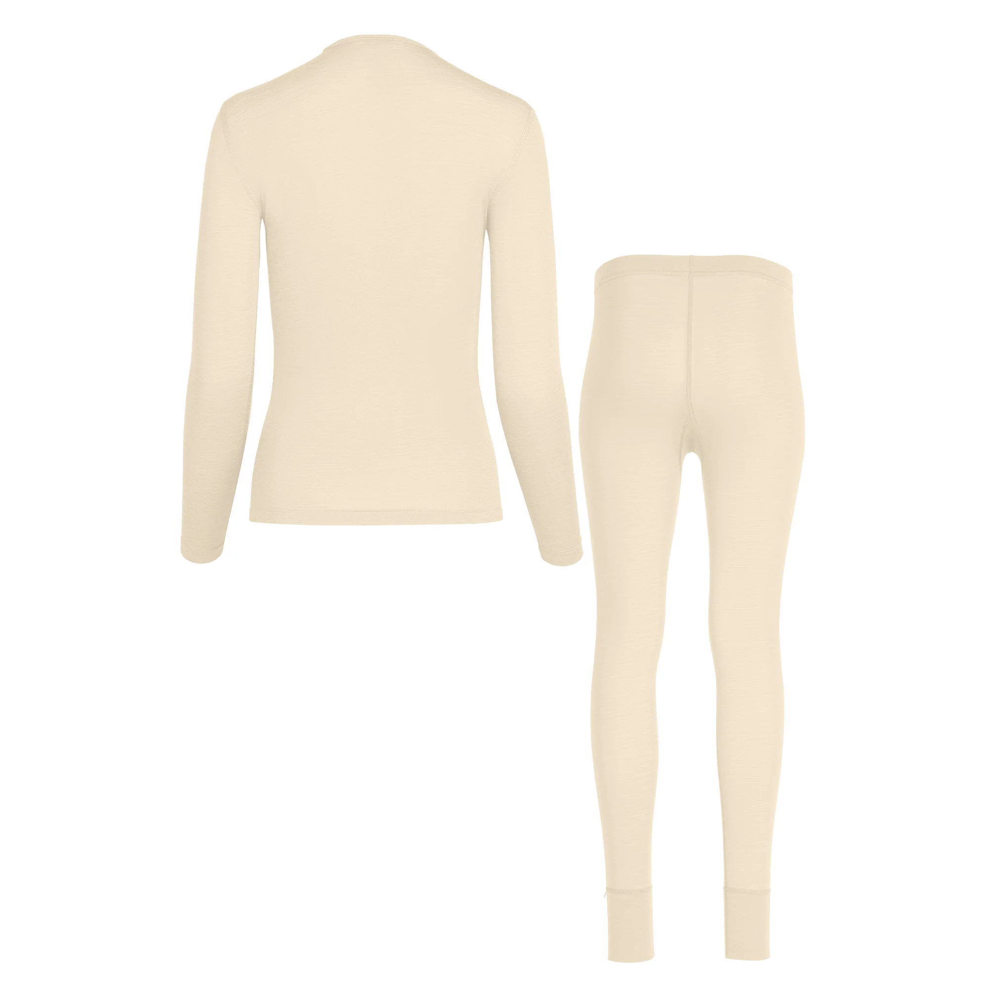 Women's 160 Long Sleeve & Bottoms 2-Piece Natural - Image 4