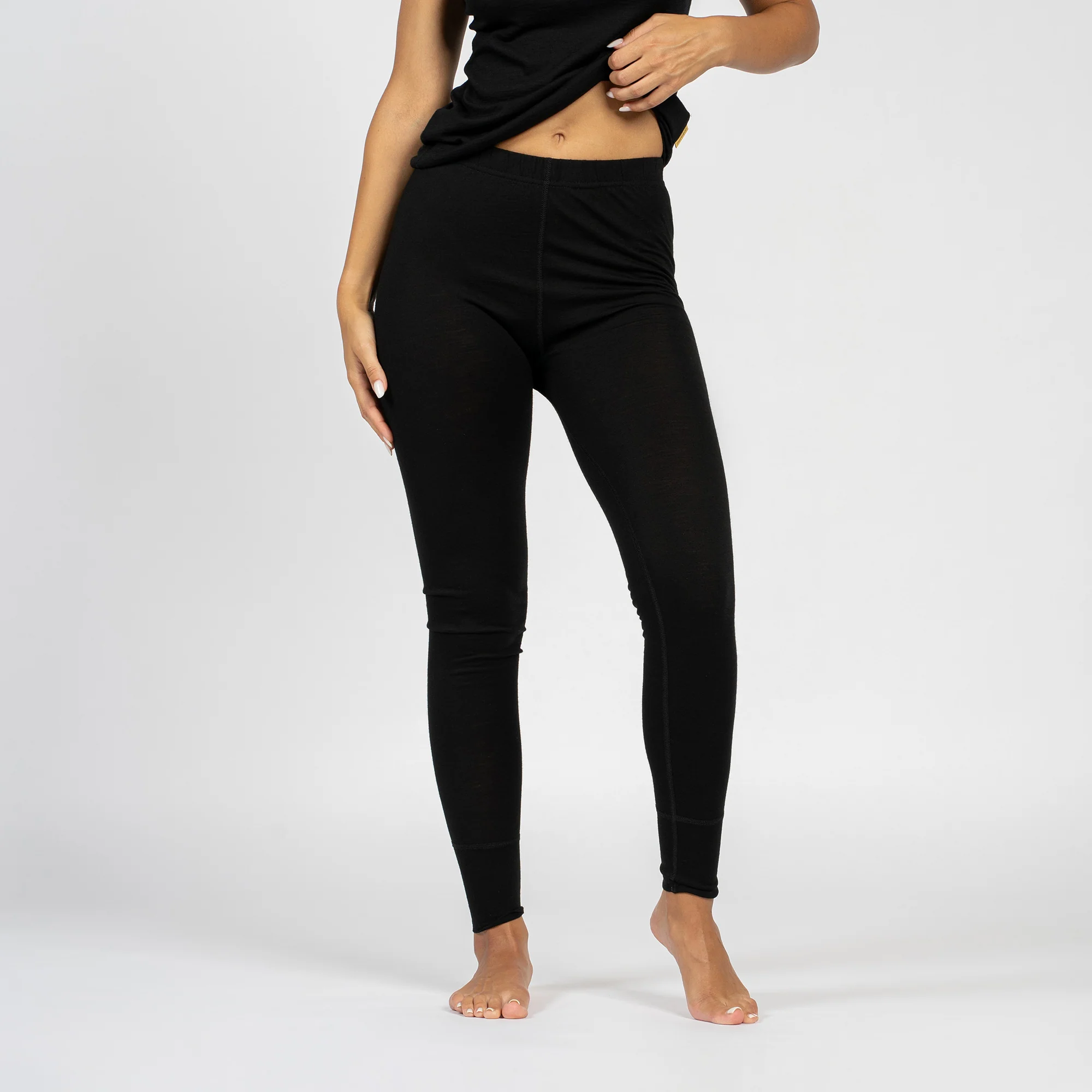 Women's 160 Merino Pants Black - Image 3