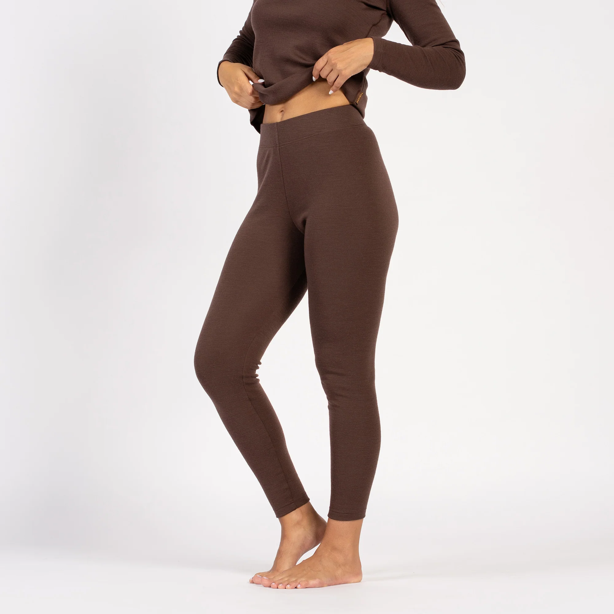 Women's 250 Leggings Brown - Image 3