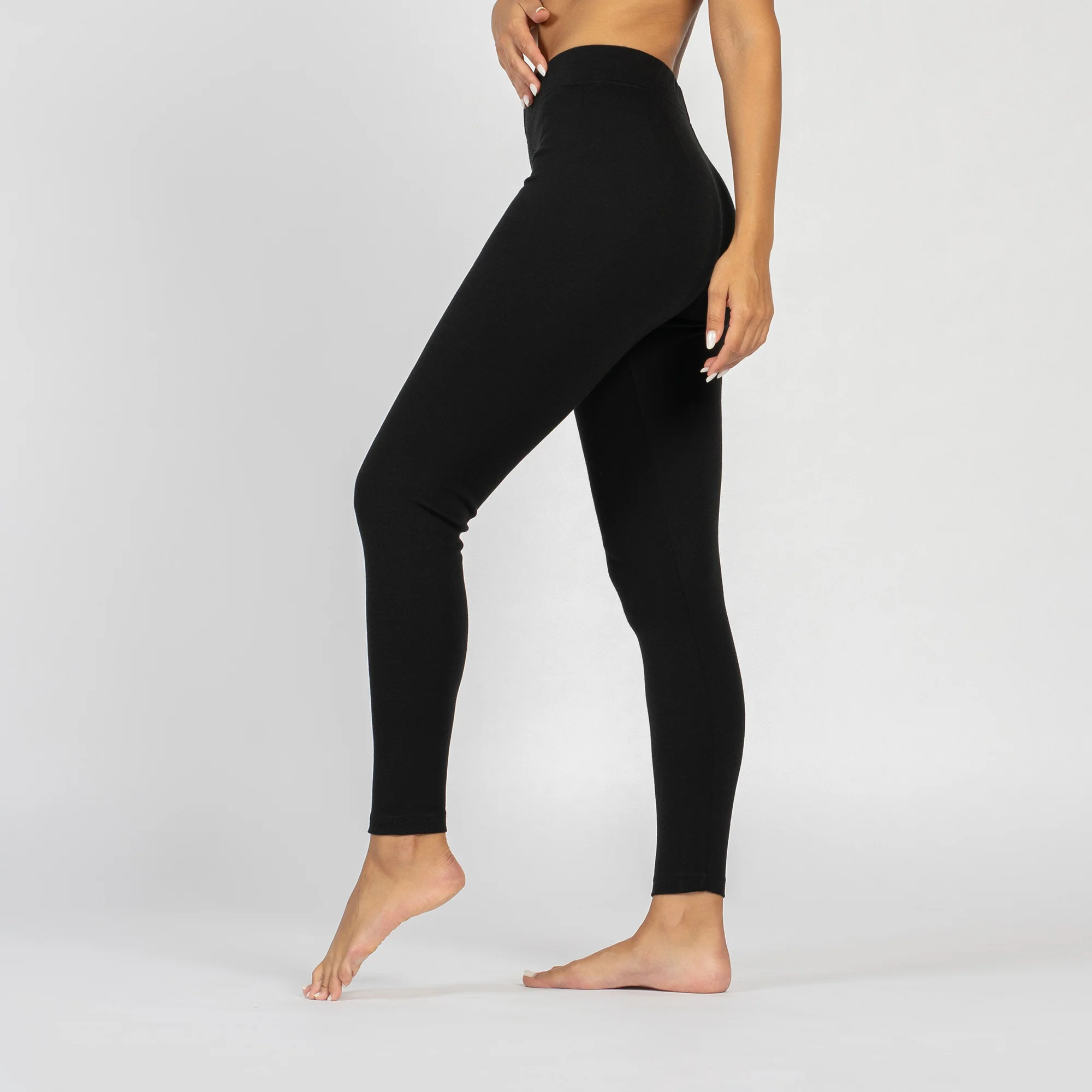 Women's 250 Long Sleeve & Leggings 2-Piece Black - Image 4