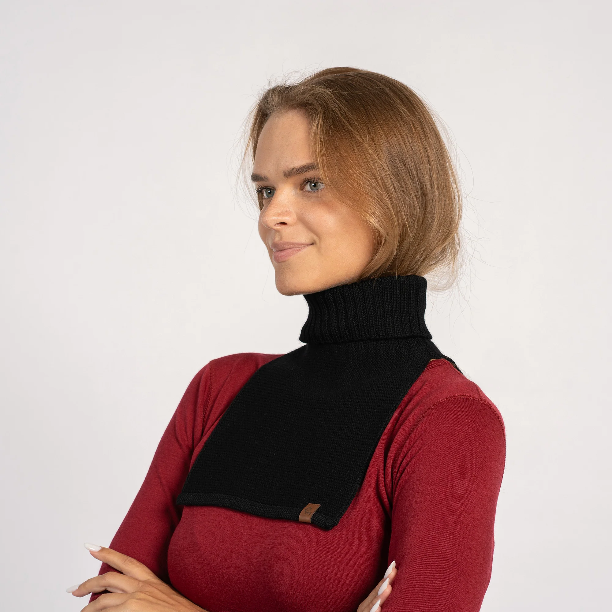 Women's Knit Dickie Neck Warmer Merino - Image 5