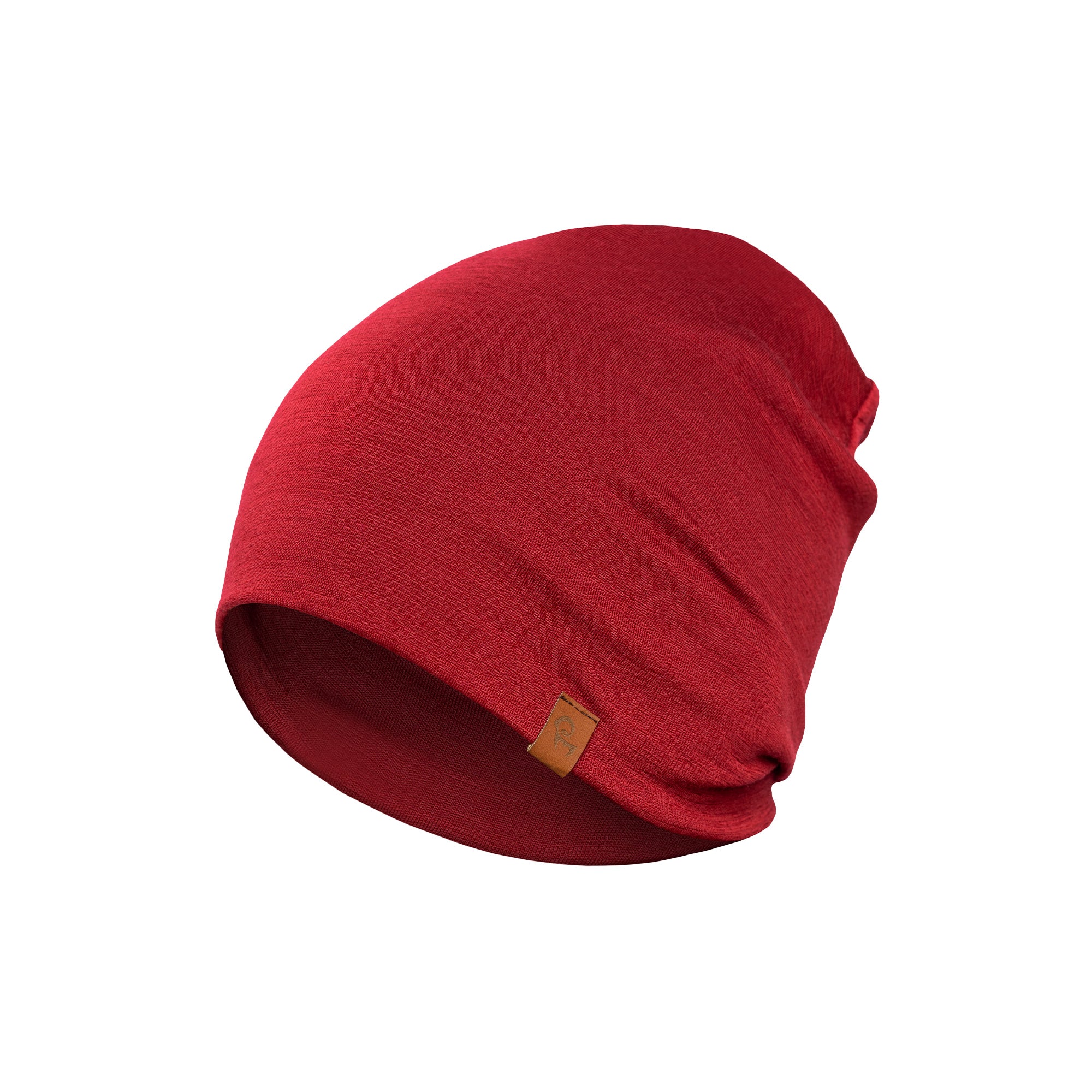 Women's Merino Beanie Royal Cherry - Image 6