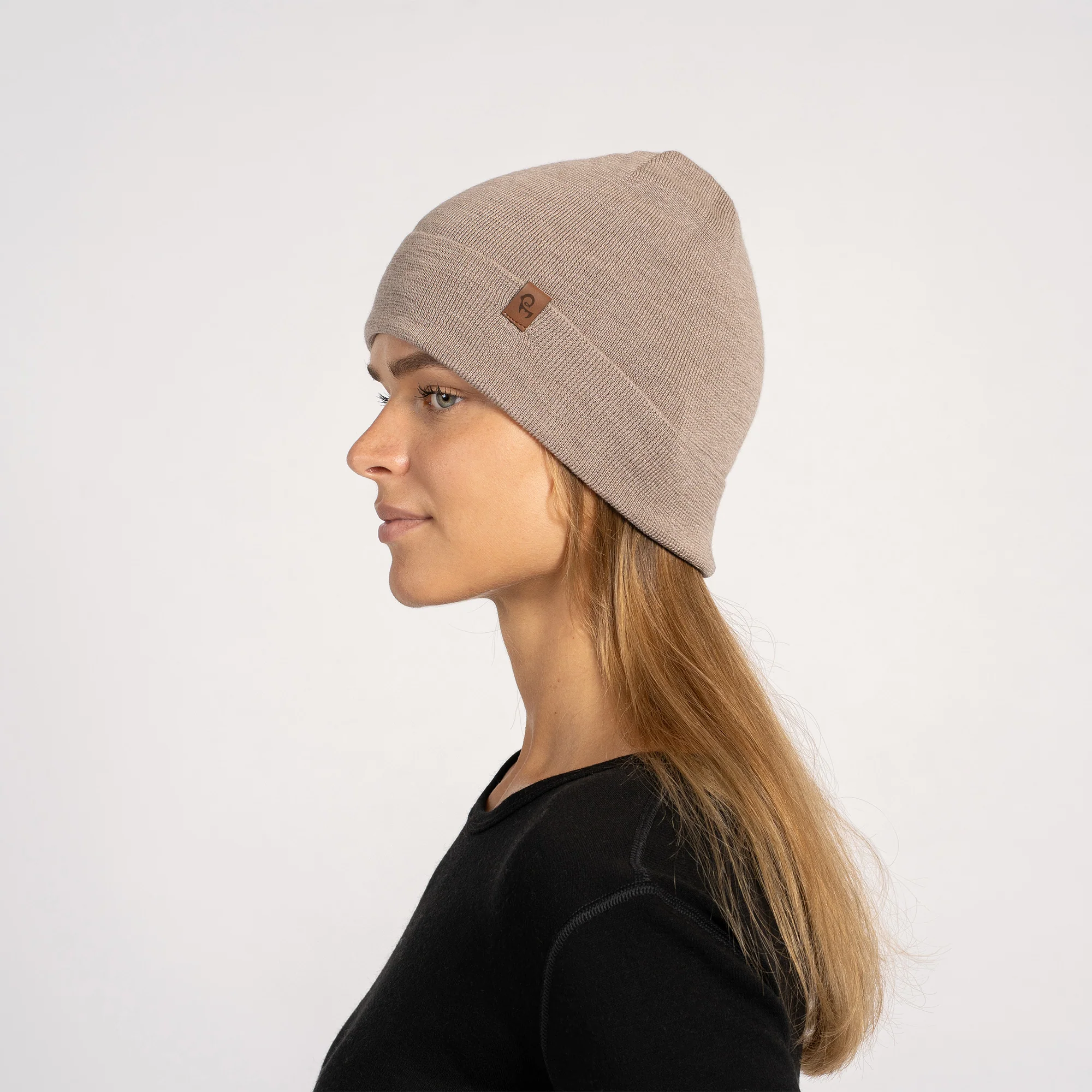 Women's Knit Merino Liner Beanie Hat - Image 4