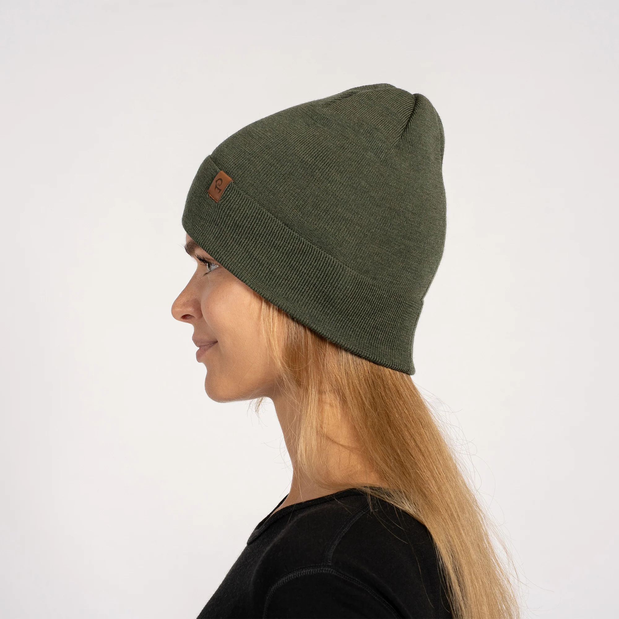 Women's Knit Merino Liner Beanie Hat - Image 6