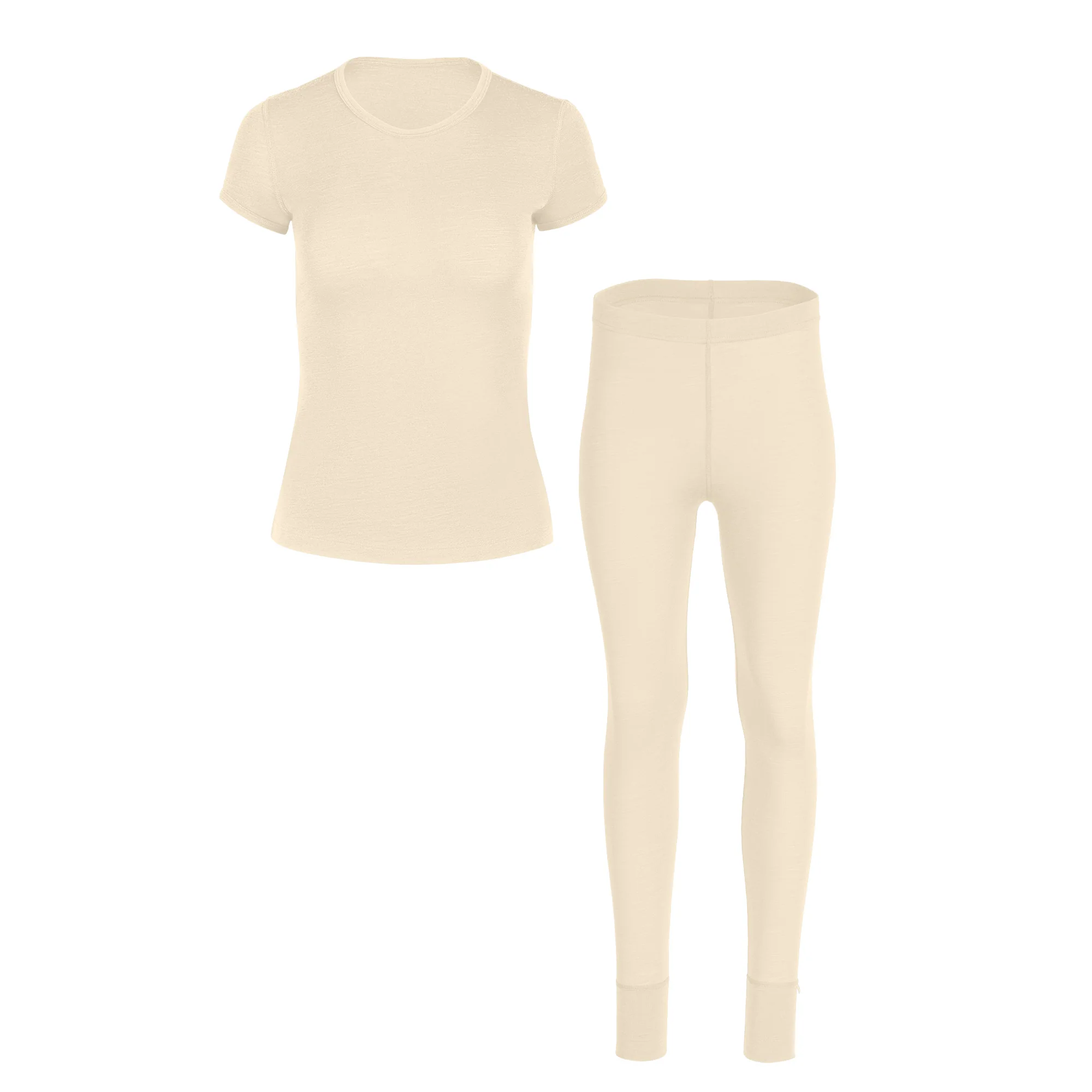 Women's T-Shirt & Bottom 2-Piece Natural - Image 3