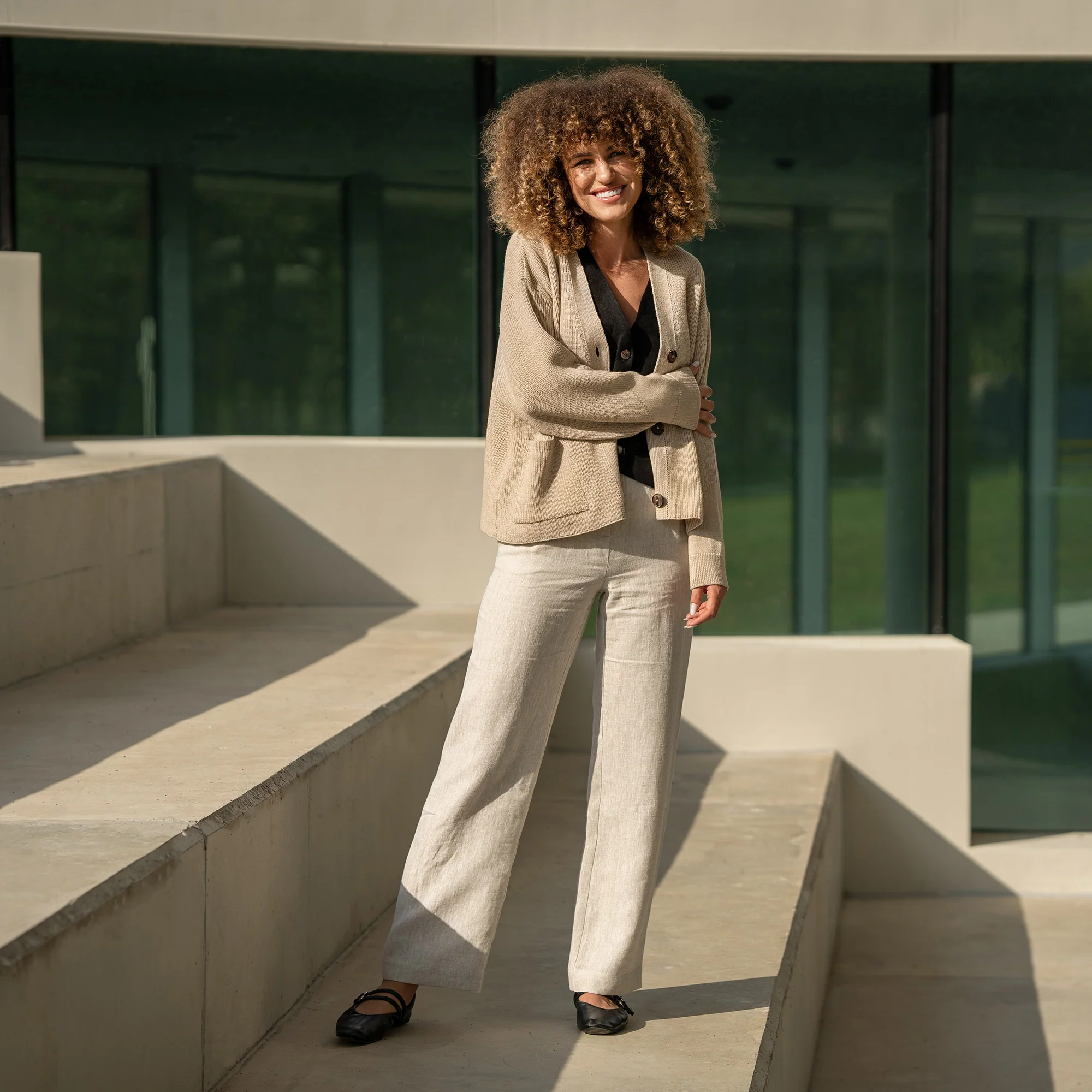 Women's Merino Wool Cardigan Hazel - Image 3