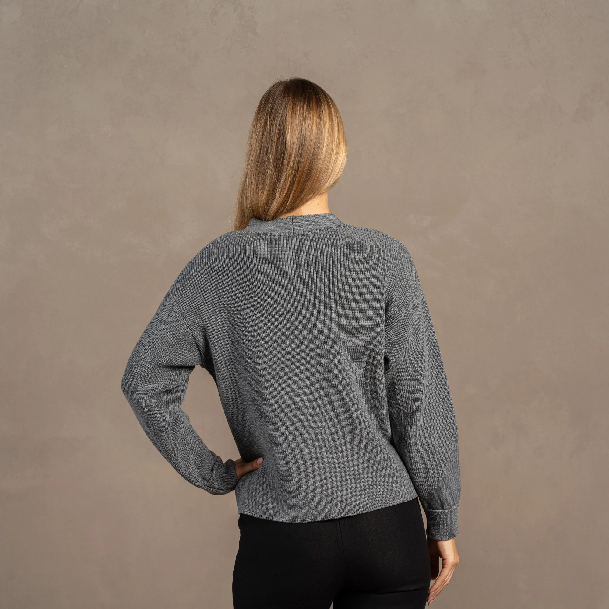 Women's Merino Wool Cardigan Hazel - Image 8
