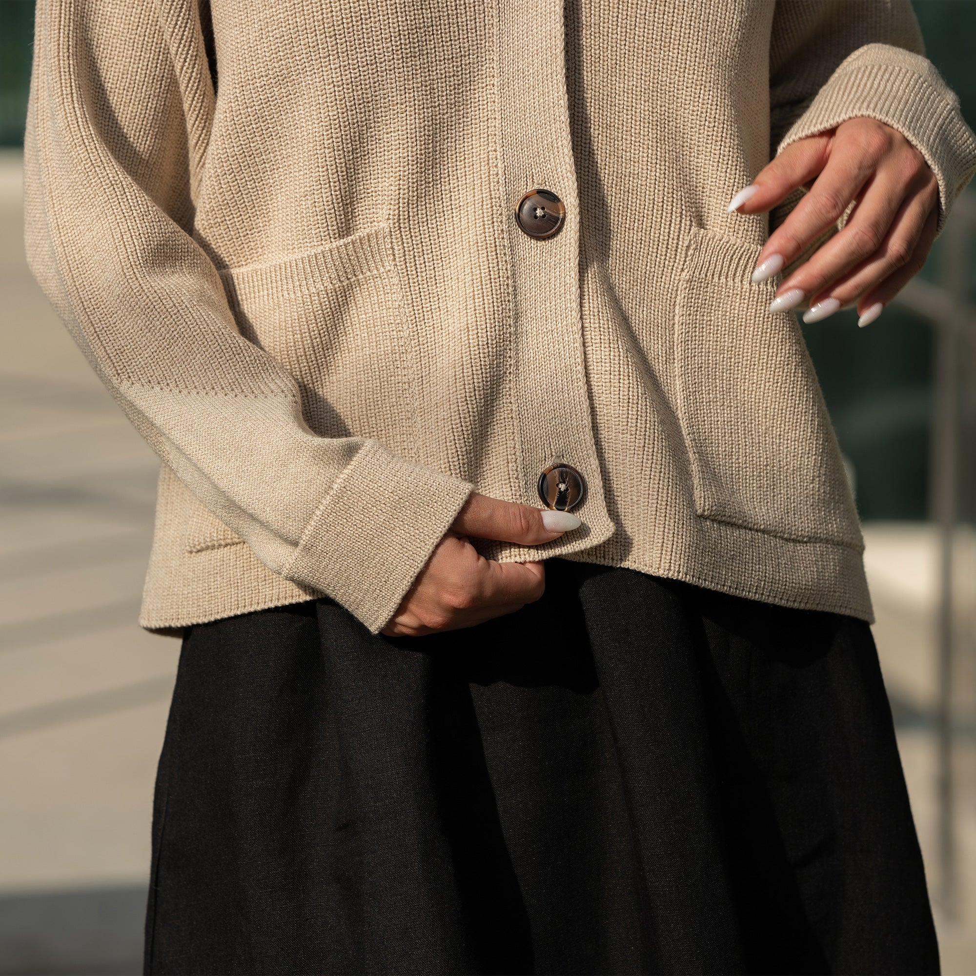 Women's Merino Wool Cardigan Hazel - Image 4
