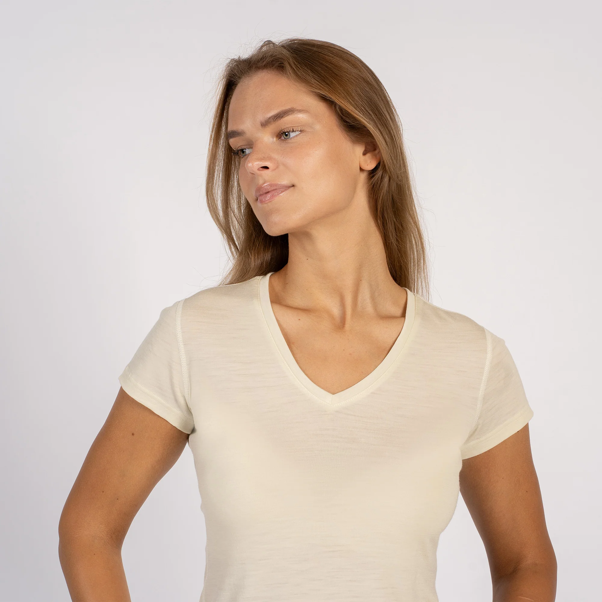 Women's Slim Fit V-Neck Tee - Image 7